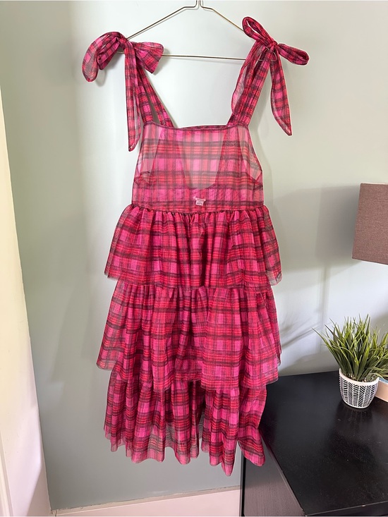 Urban Outfitters Dresses & Skirts - NWT KIMCHI BLUE Urban Outfitters Sheer Plaid Dress